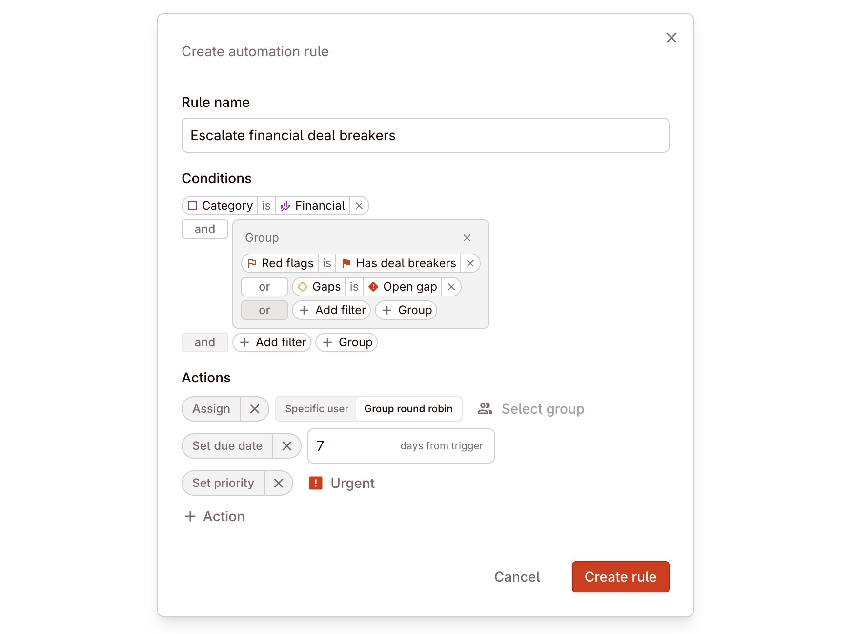 New project creation