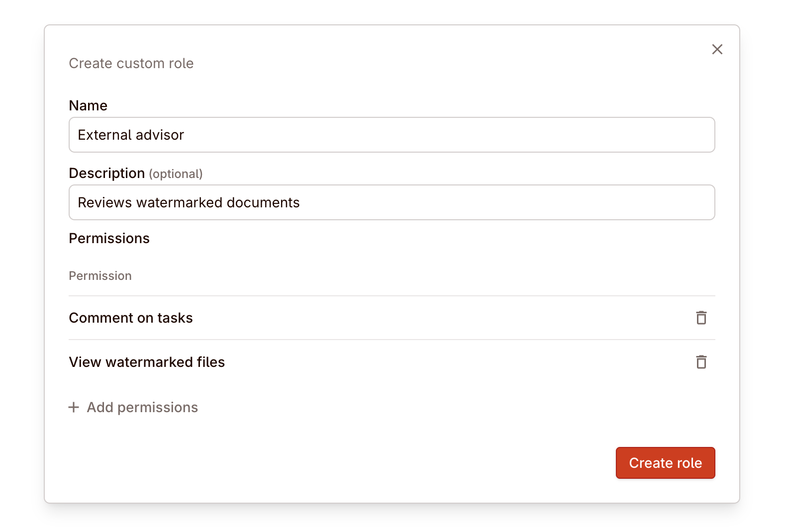 New project creation